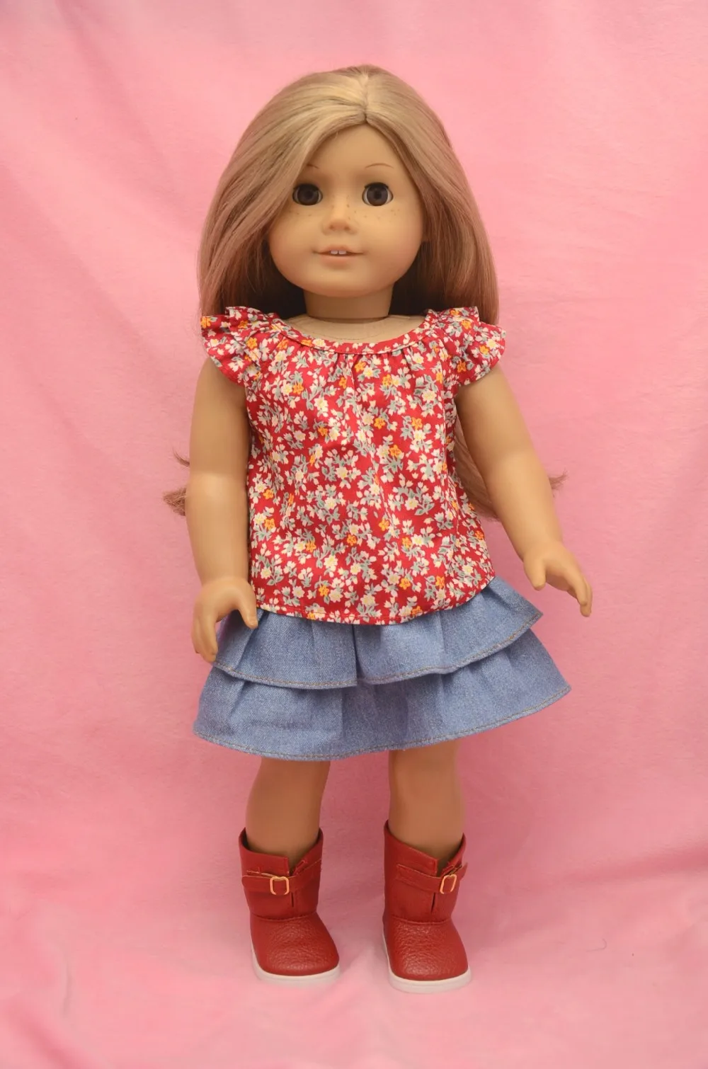 BLOUSE For 18" American Girl Doll Pink Blouse Clothes  Accessories